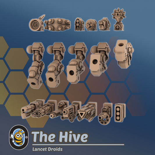 Greater Good Lancet Droids Exo Suits x 3, Crisis Reaction Team, The Hive