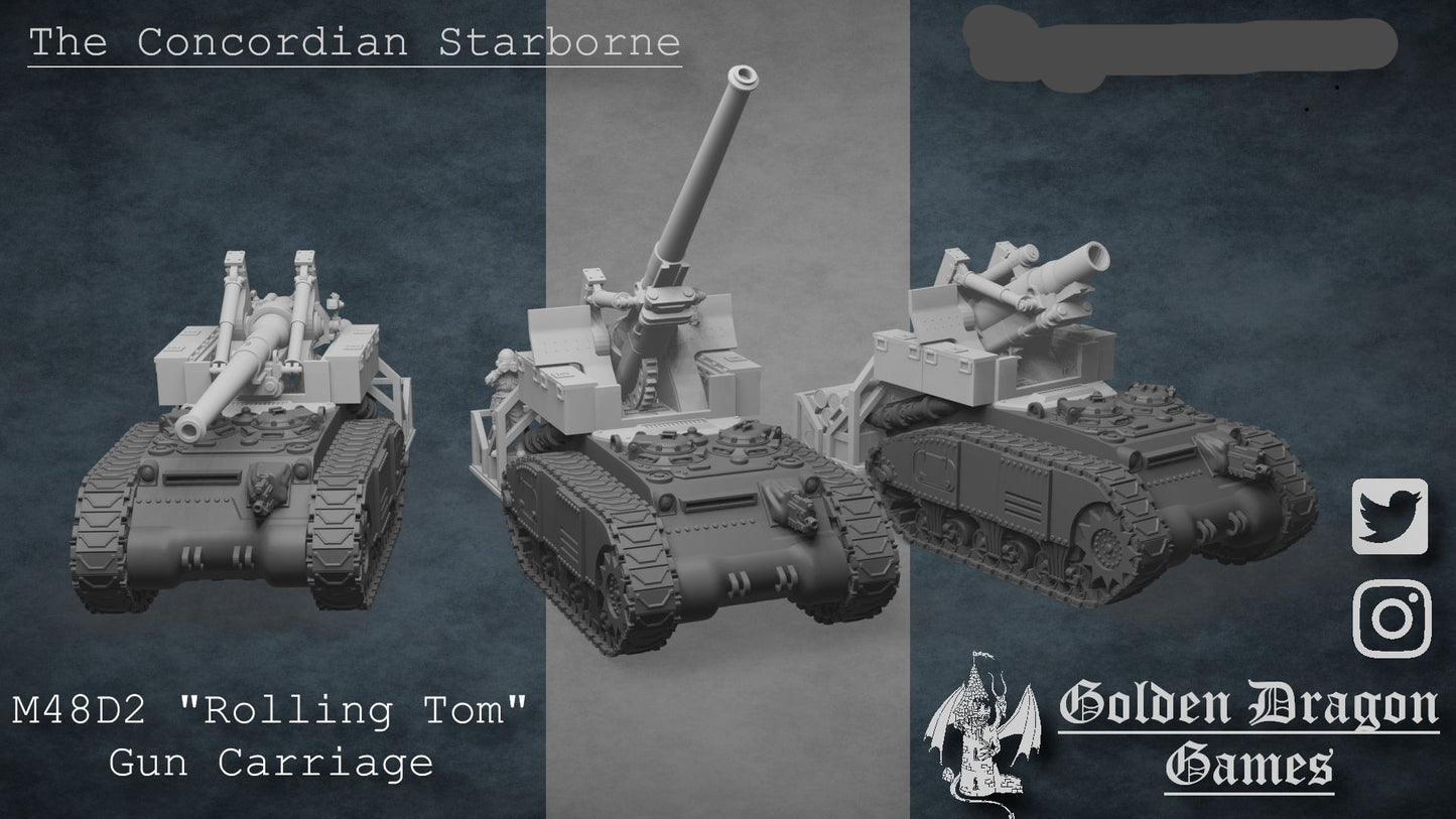 Imperial Artillery Tank of the Starborne Guard M48D2 Artillery Carrage