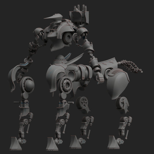 Diverging Realms, Quad Glaive Mech of the Imperial Houses, Knights Division x 2