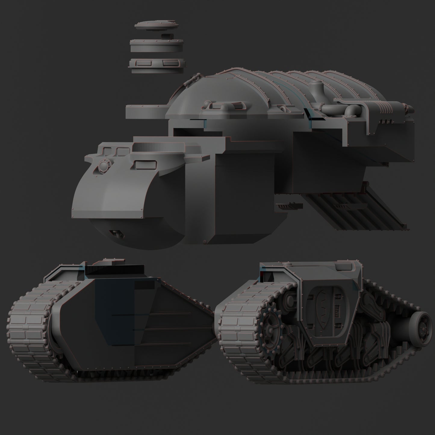 Succor Armored Personnel Battle Carrier - Imperial Tank of the Auxillia Guard