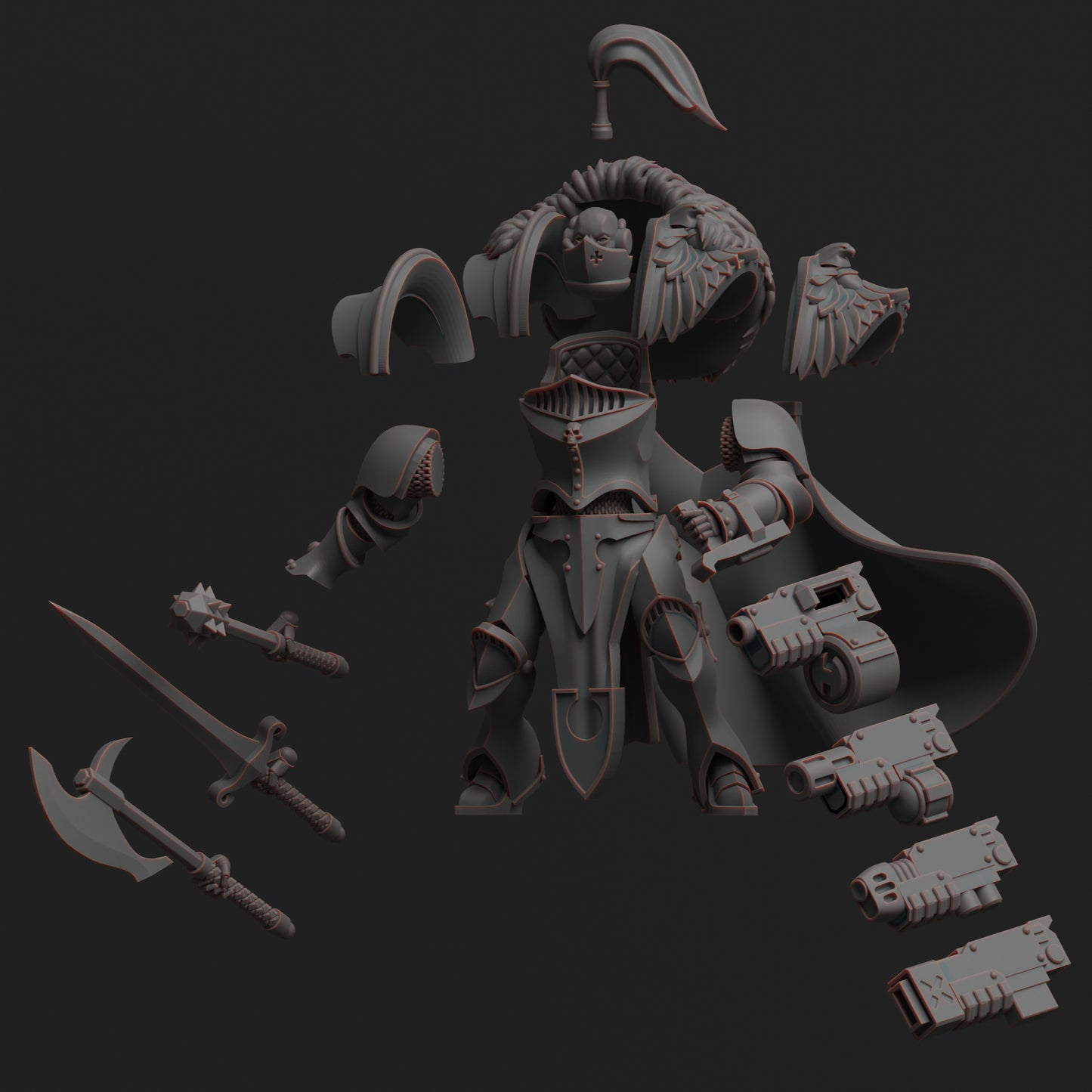 Diverging Realms - Sisters of the Coven Antianerirai Heavy Battle Armour 2.0 x 5