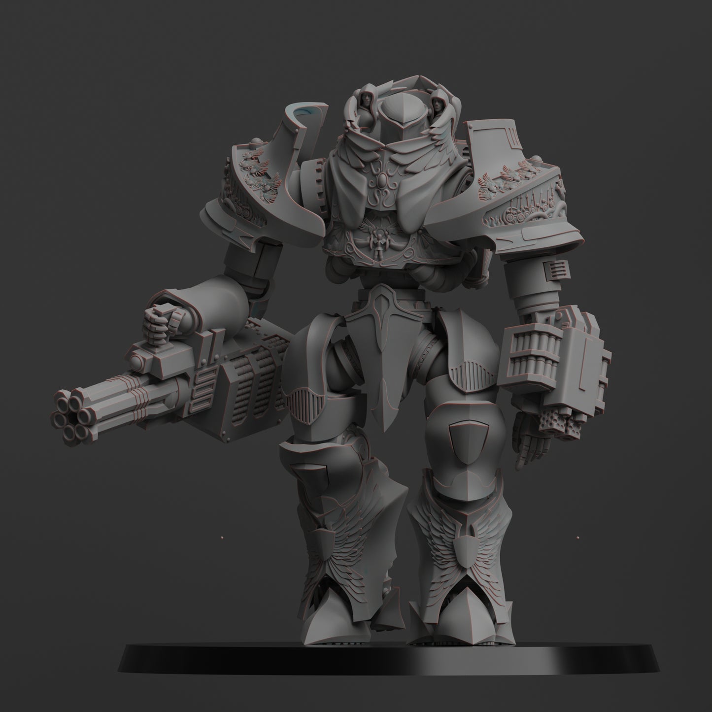 Diverging Realms - Custodians Dread Mech, Vestalian Arkhon-Construct