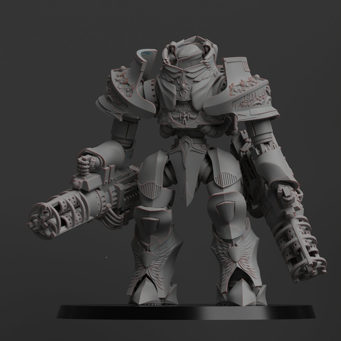 Diverging Realms - Custodians Dread Mech, Vestalian Arkhon-Construct