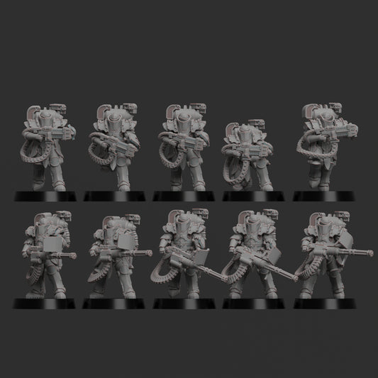 Diverging Realms - Auxilia - Special Weapons Squad - Gateway Wardens x 5