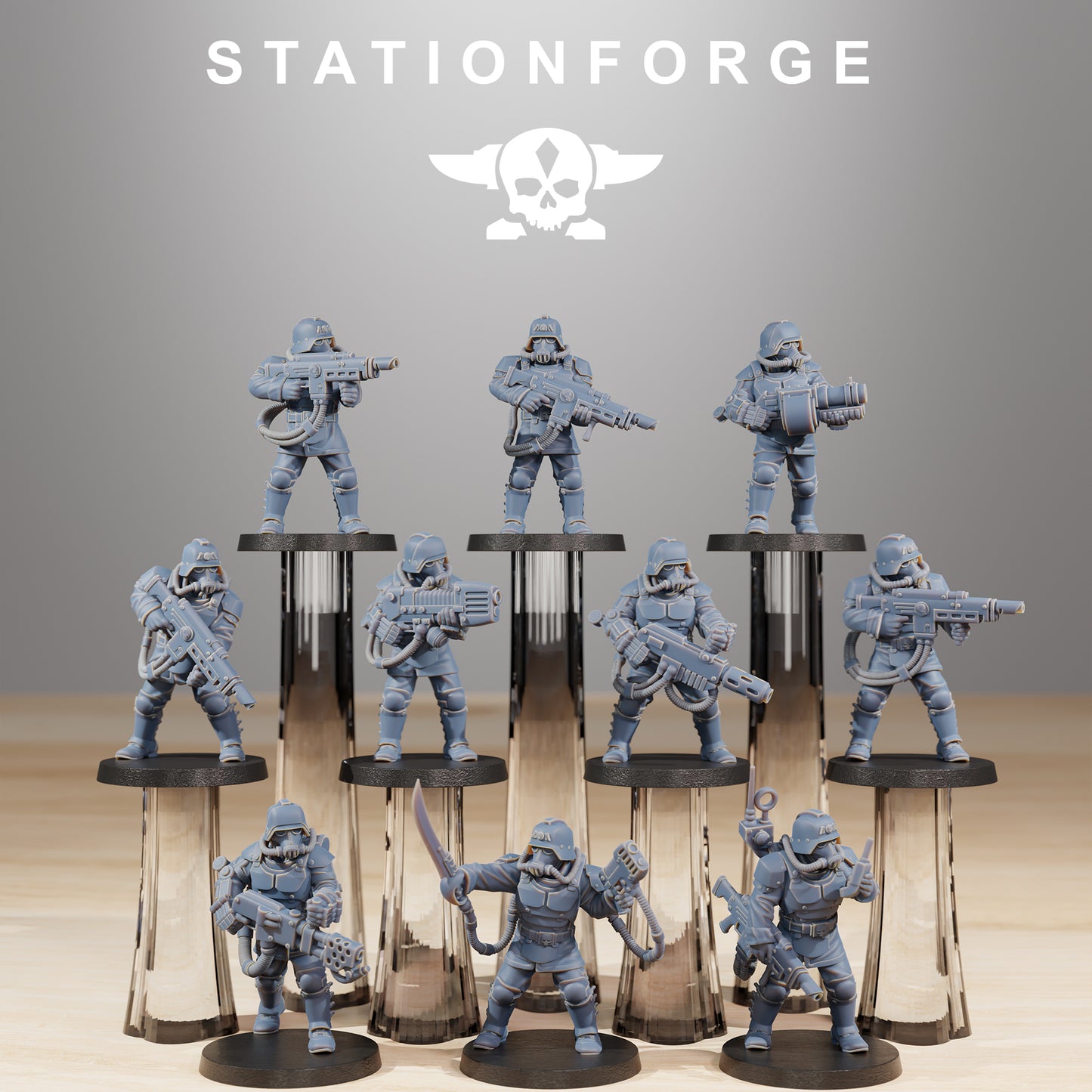 Imperial Soldiers of the Grim Guard x 10, Death Division, Commando Korps