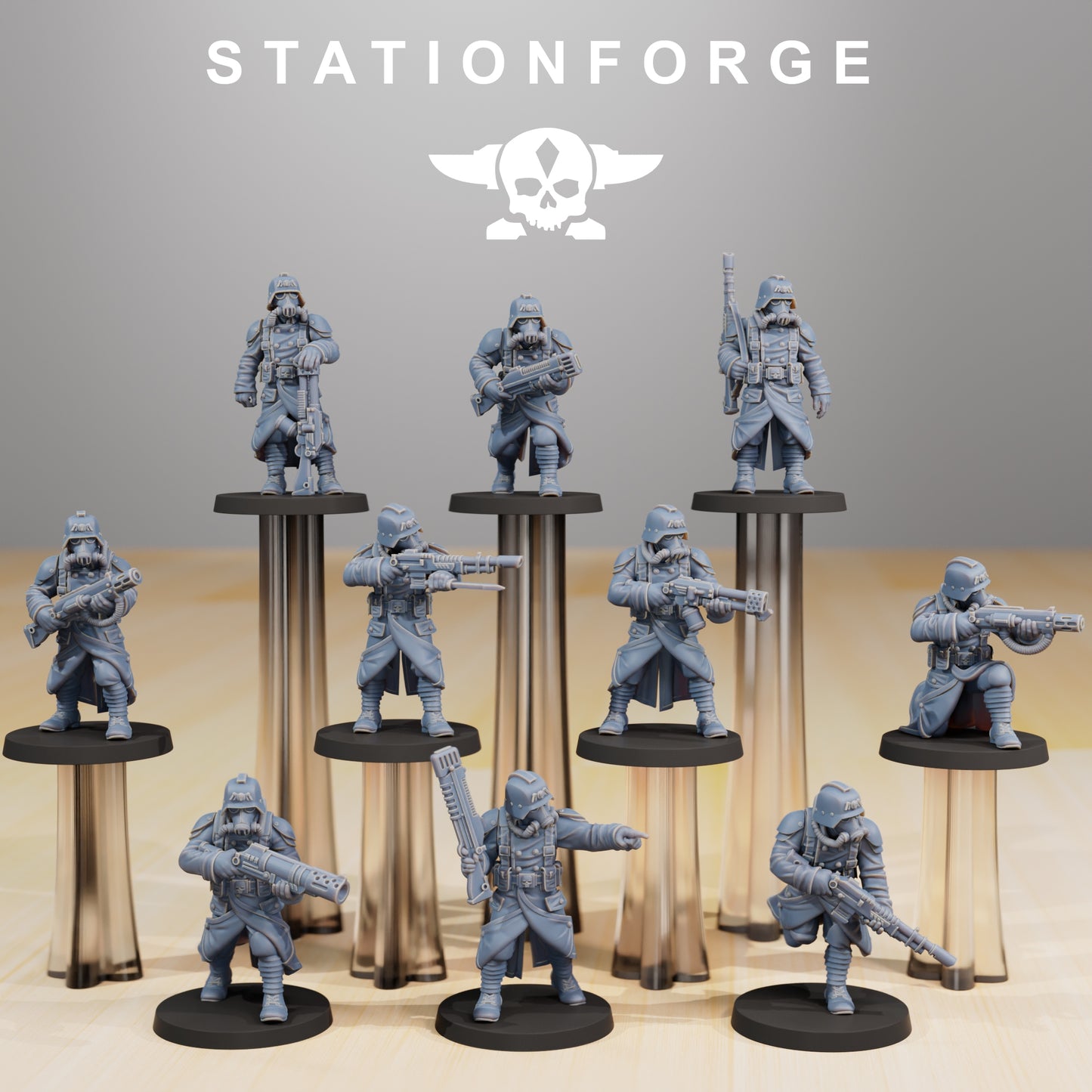 Imperial Soldiers of the Grim Guard x 21 , Death Division, Infantry Korps Bundle