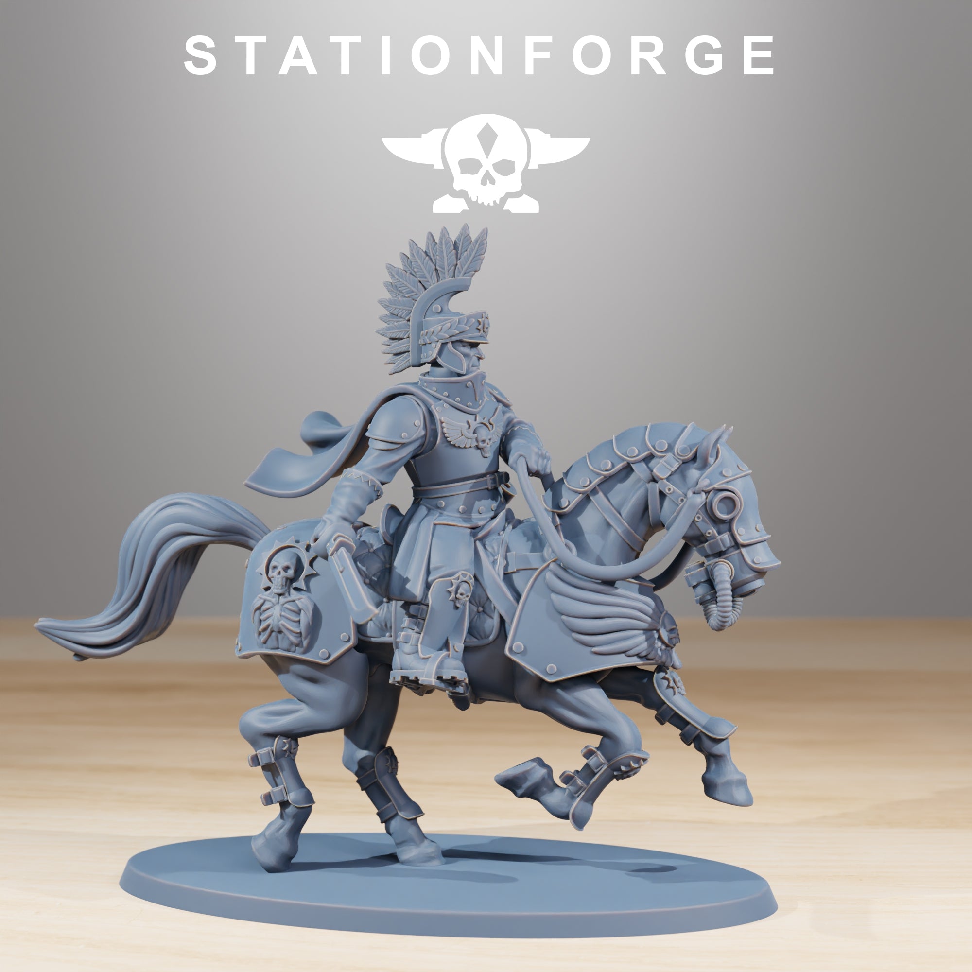 thumbnail image 2 of Stationforge Imperial Soldiers Of The Grim Guard – 3 Figures, Death Division, Ordnance Crew 2 of 4