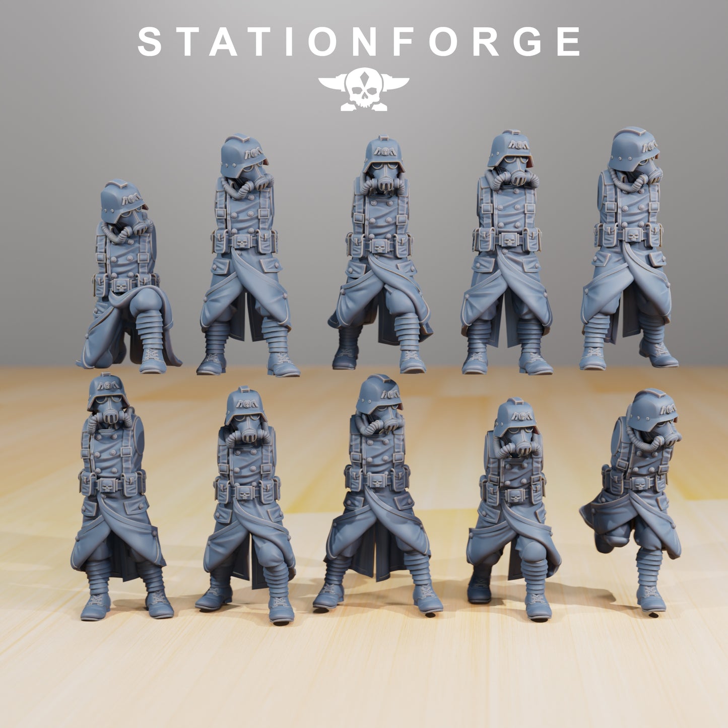 Imperial Soldiers of the Grim Guard x 10, Death Division, Infantry Squad Korps