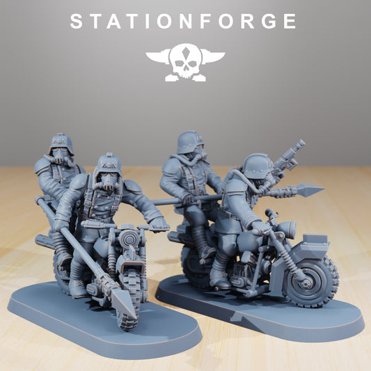 Bike Riders of the Grim Guard x 5, Rough Ground Division Division, Biker Korps