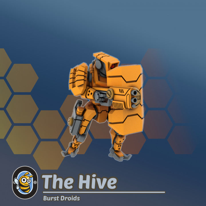 Wargames Compatible - Burst Droid Warriors x 10, Fire Team, The Hive