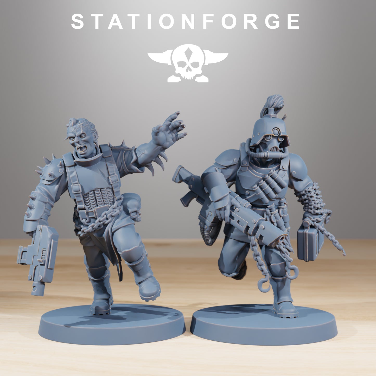 Traitor Soldiers of the Grim Guard x 12, Death Division, Corrupted Korps