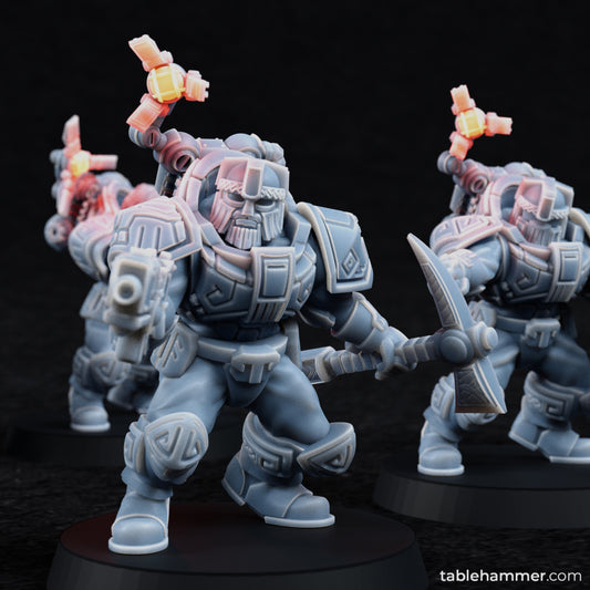 Space Dwarf Warriors x 10, Federation of Tyr