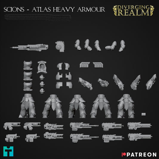 Diverging Realms - Scion - Atlas Heavy Armour Cataphracts x 5