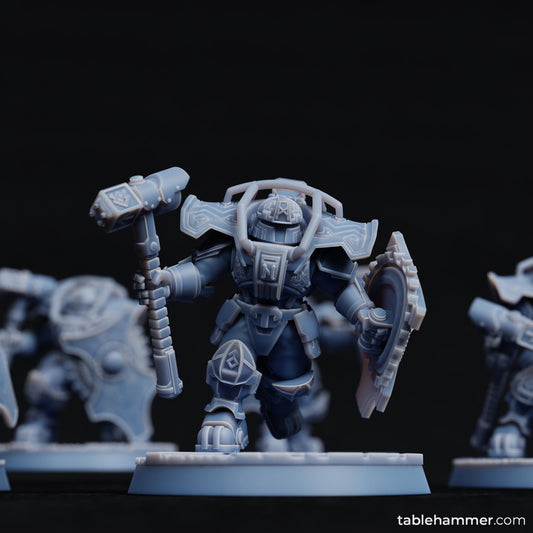 Space Dwarf Minotaurs x 5 Tablehammer Federation of Tyr