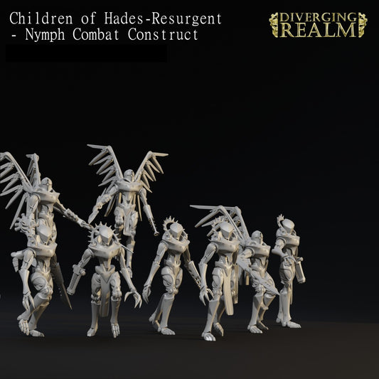 Diverging Realms - Children of Hades - Nymph Arial Warrior Construct x 5