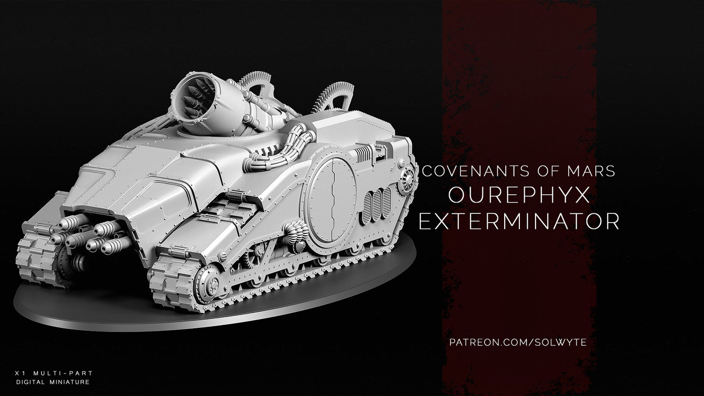 Covenants of Mars - Ourephyx Exterminator 28 mm-35 mm Tabletop Solwyte