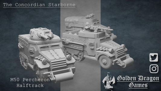 Imperial Tank of the Starborne Guard M50 Percheron Halftrack