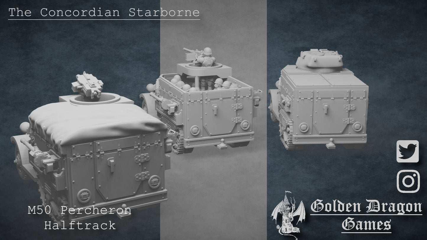 Imperial Tank of the Starborne Guard M50 Percheron Halftrack