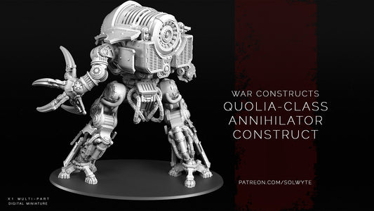 Wargames Compatible - Quolia Annihilator Construct 28 mm-35 mm Tabletop Solwyte
