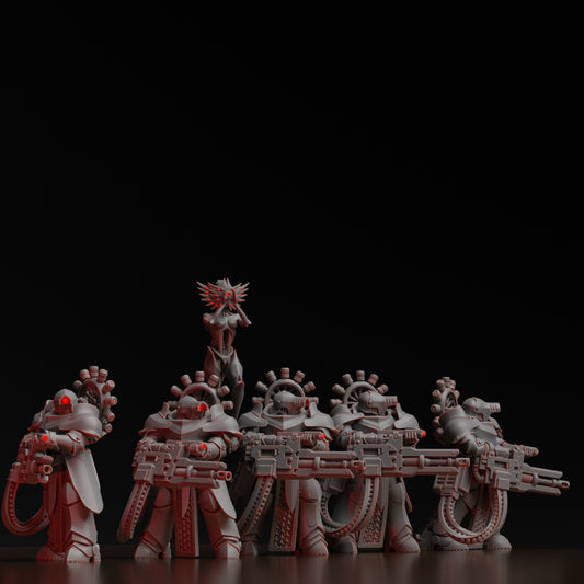 Diverging Realms - Scion - Claymore Heavy Weapons Squad x 5 (+ watcher)