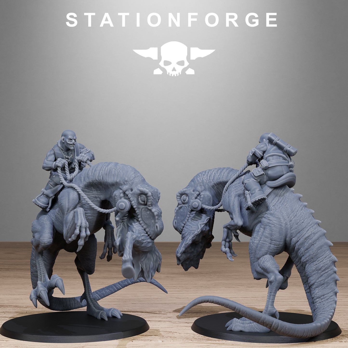 Jungle Raptors of the Grim Guard x 5, Rough Ground Division, Cavalry Korps