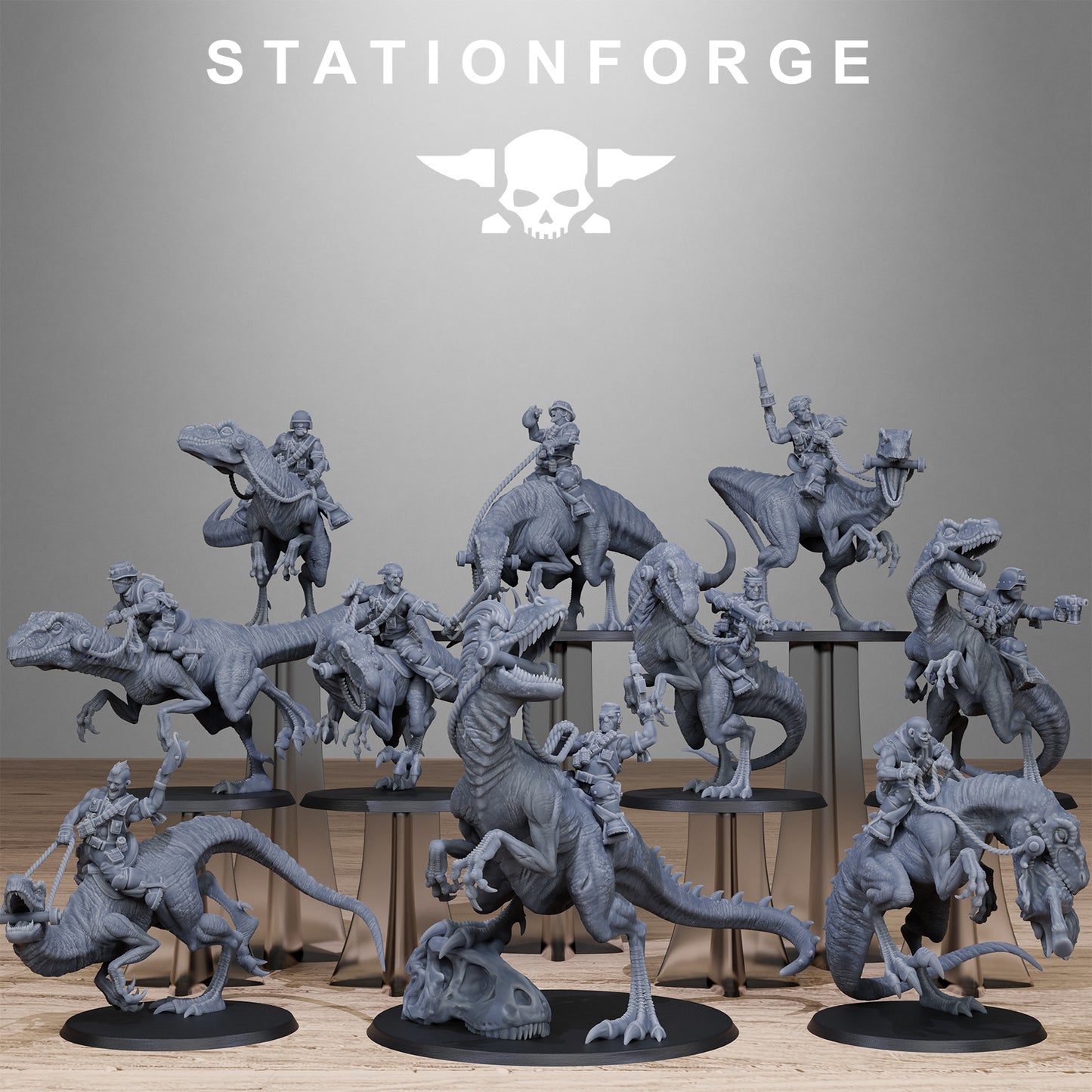 Jungle Raptors of the Grim Guard x 10, Rough Ground Division, Cavalry Korps