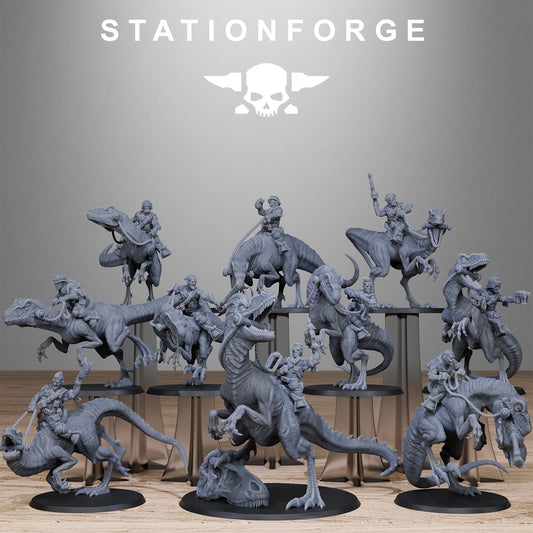 Jungle Raptors of the Grim Guard x 10, Rough Ground Division, Cavalry Korps