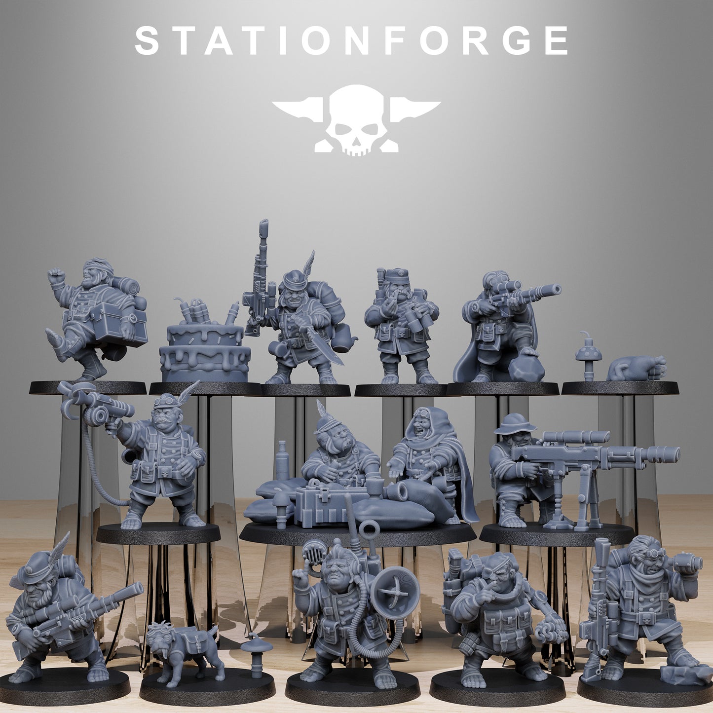 Imperial Stuntys of the Grim Guard x14, Death Division, Trappers Korps