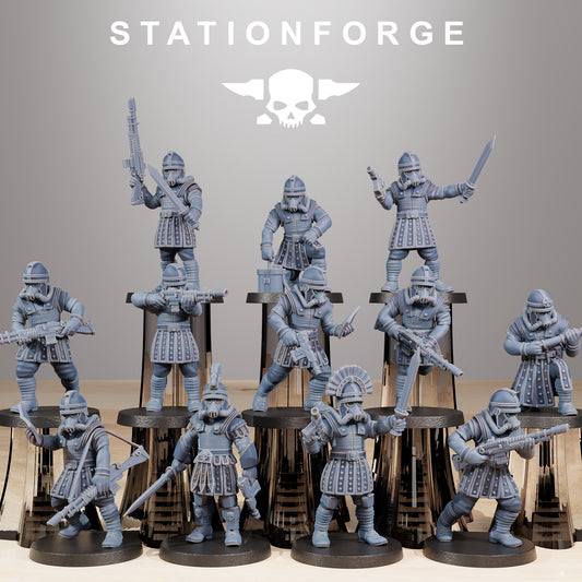 Imperial Soldiers of the Grim Guard x 12, Death Division, Vexillatio  Korps