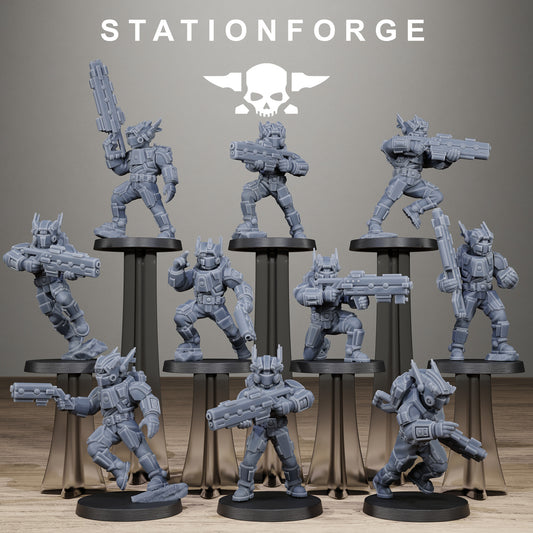 Tarion Clone Droid Warrior Assault Infantry Squad 2.0 x10, Fire Team