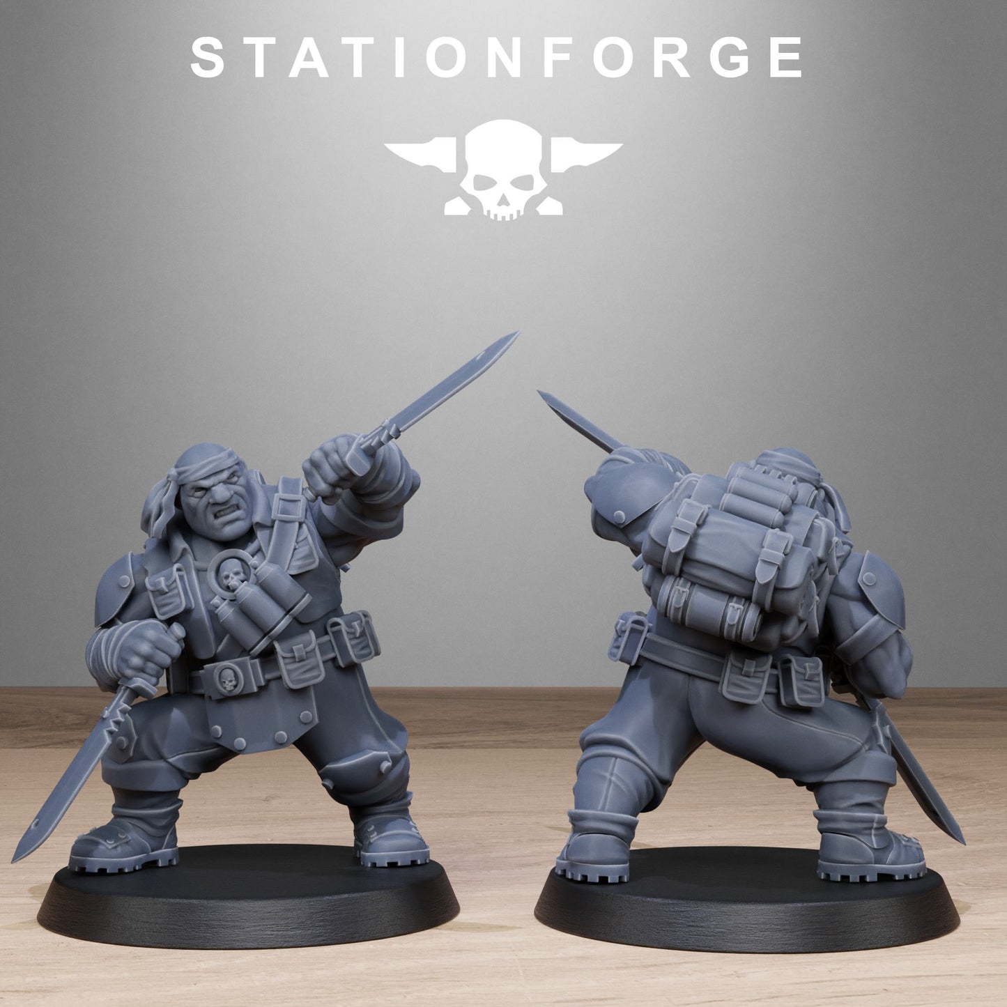 Imperial Ogres of the Grim Guard x 10, Death Division, Jungle Mutant Korps