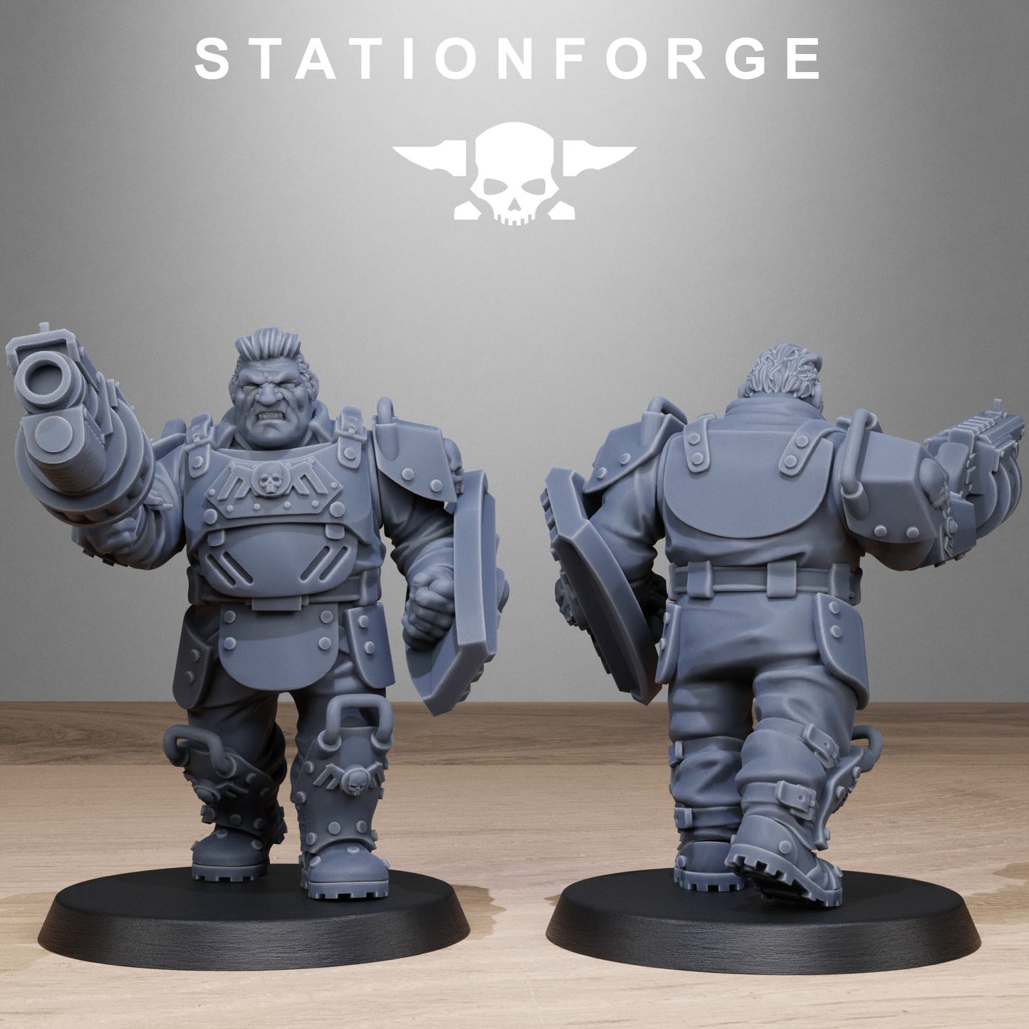 Imperial Ogres of the Grim Guard x 10, Death Division, Armoured Mutant Korps