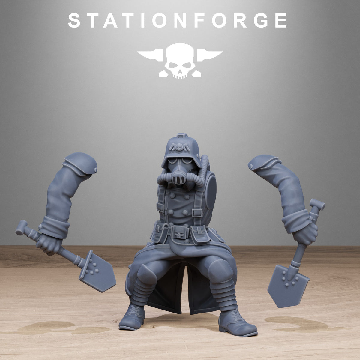 Imperial Shovel Fighters of the Grim Guard x10, Death Division, Fighters Korps