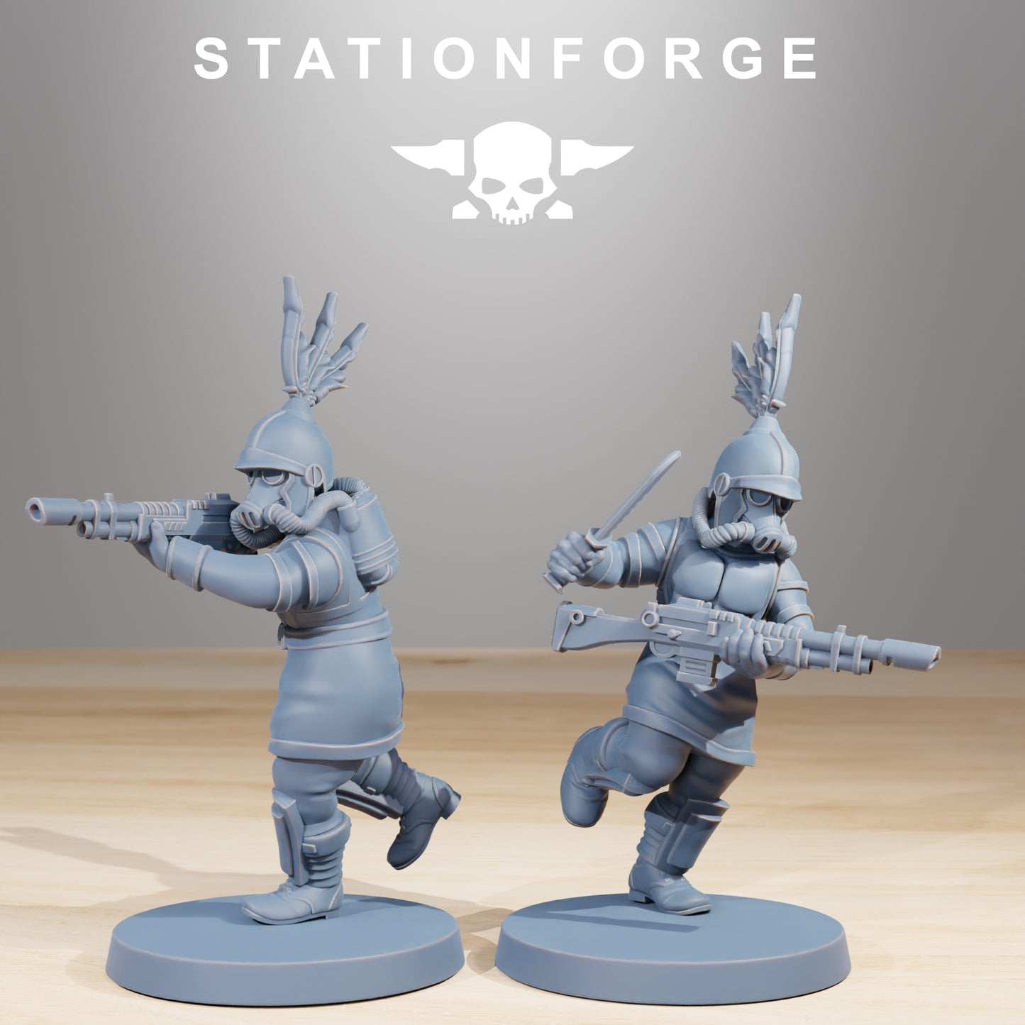 Imperial Soldiers of the Grim Guard x 12, Death Division, Aquilastra Korps