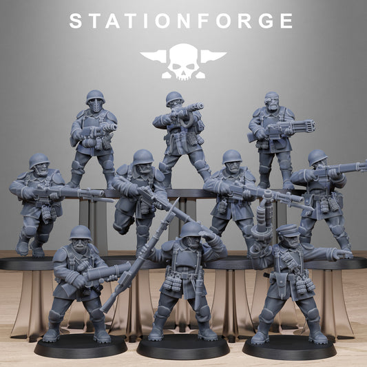 Freeguard Infantry Squad x 10 - Troops of the Imperial Guard, Shock Division
