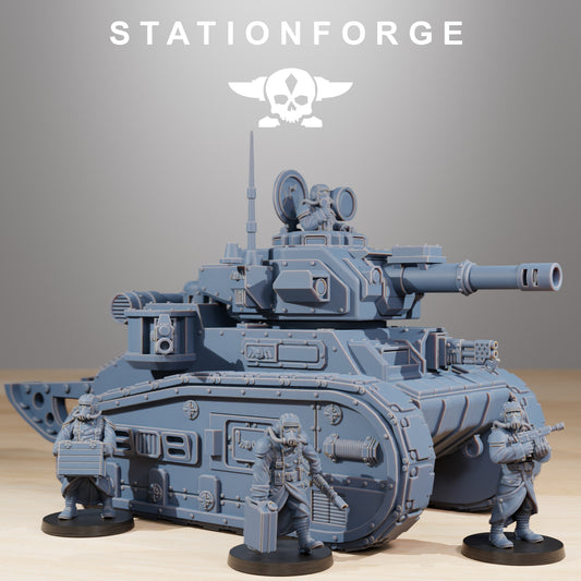 Light Imperial Battle Tank of the Grim Guard, Death Division, Russ Korps