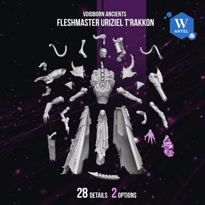 Artel W, Dark Voidborn Ancients, Fleshmaster Uriziel T'Rakkon, Eldar Ones, Coven