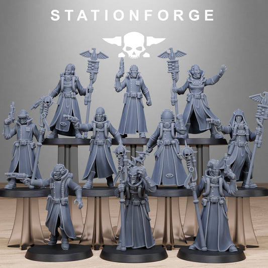 Imperial Seers of the Grim Guard x 10, Death Division, Psyker Korps