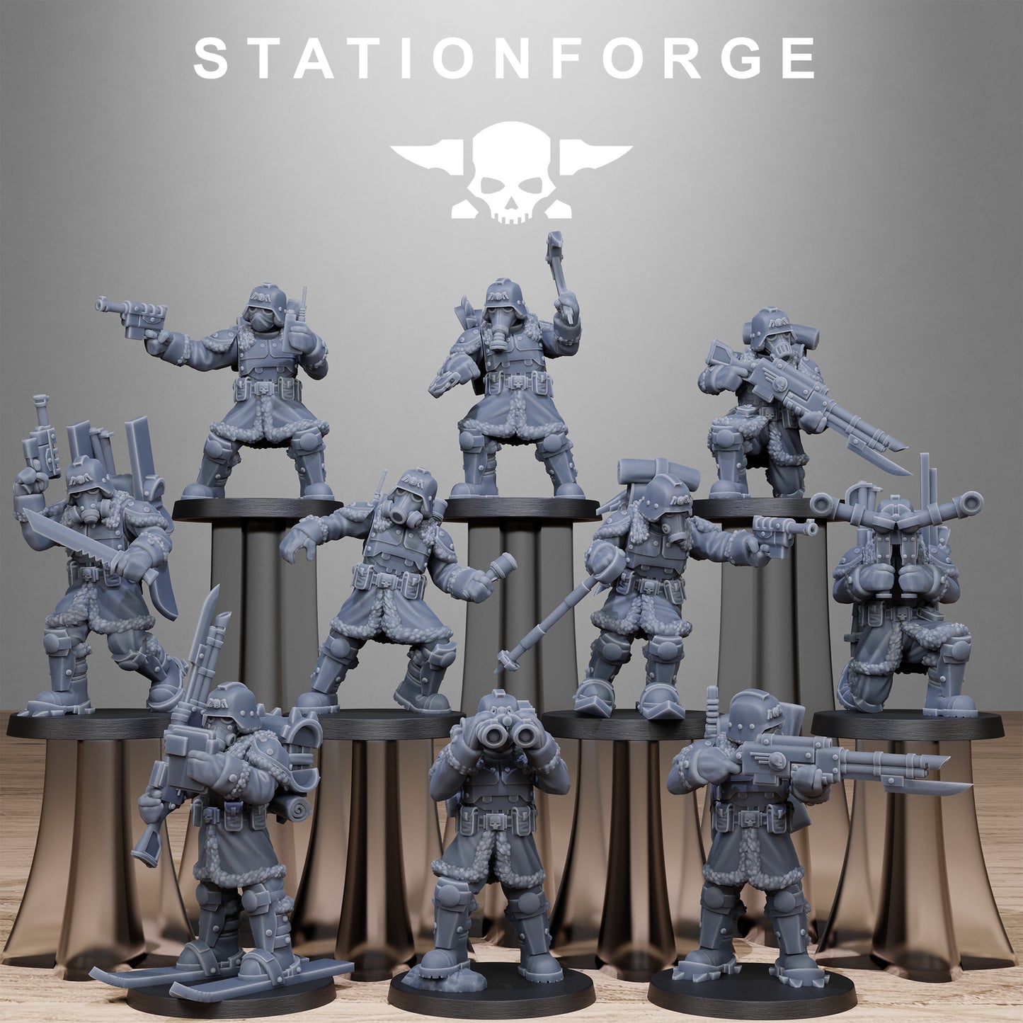 Imperial Soldiers of the Grim Guard x 10, Death Division, Frostwatch Patrol