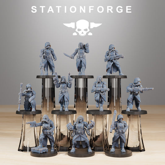 Imperial Sisters of War of the Grim Guard x 10, Death Division, Kill Team Korps