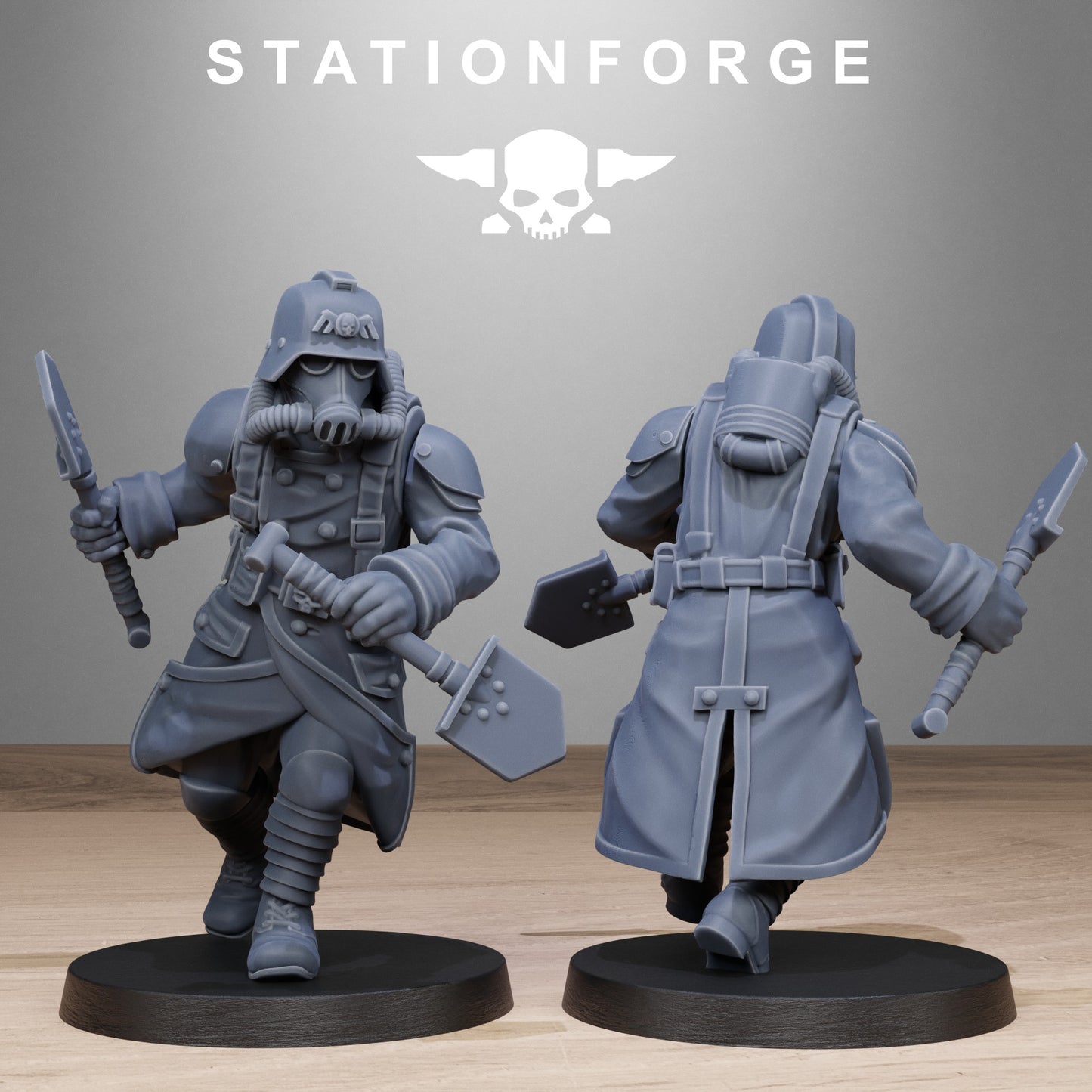 Imperial Shovel Fighters of the Grim Guard x10, Death Division, Fighters Korps