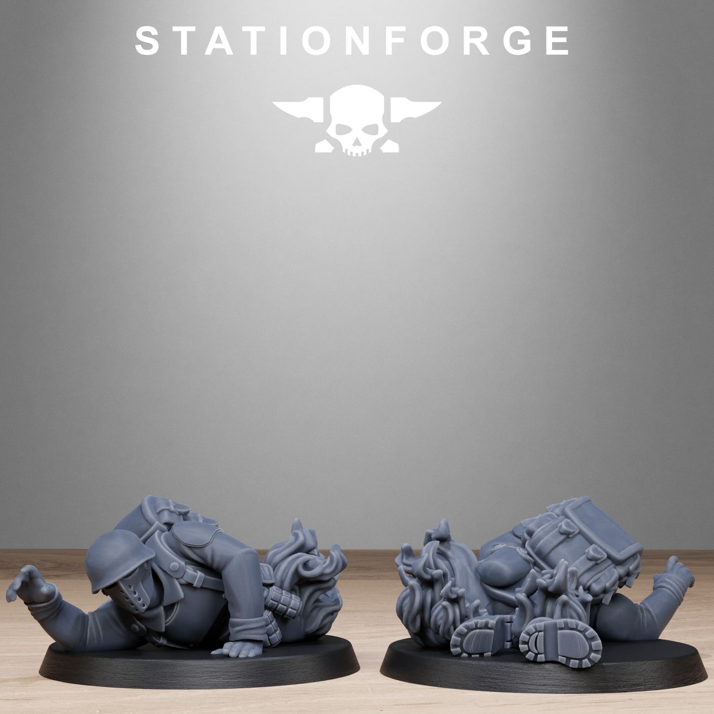 Fallen Soldiers of the Free Guard x 10, Imperial Division, Wounded Korps