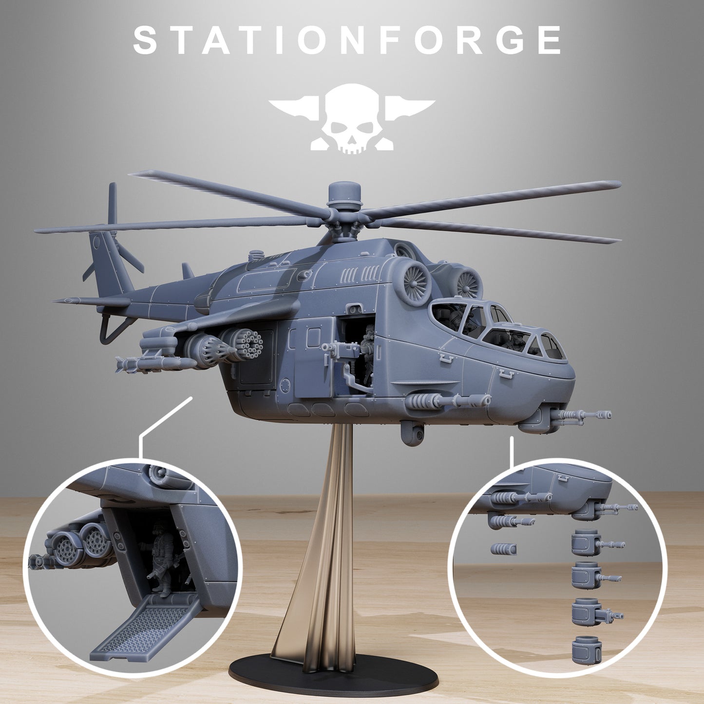 Imperial Helicopter of the Grim Guard, Death Division, Air Korps