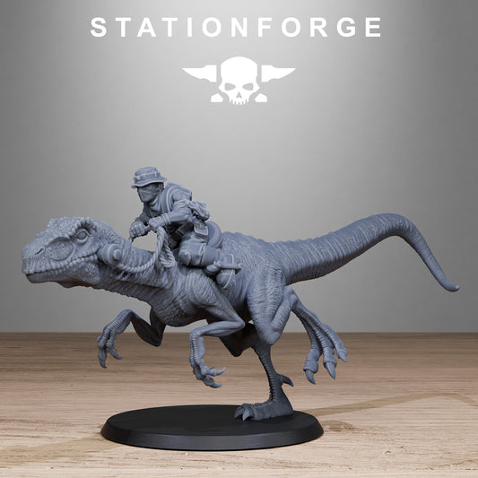 Jungle Raptors of the Grim Guard x 5, Rough Ground Division, Cavalry Korps
