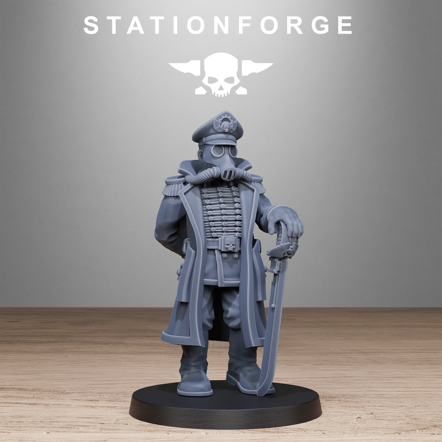 Imperial Officer of the Grim Guard x 1, Commissar Division, Command Korps 3