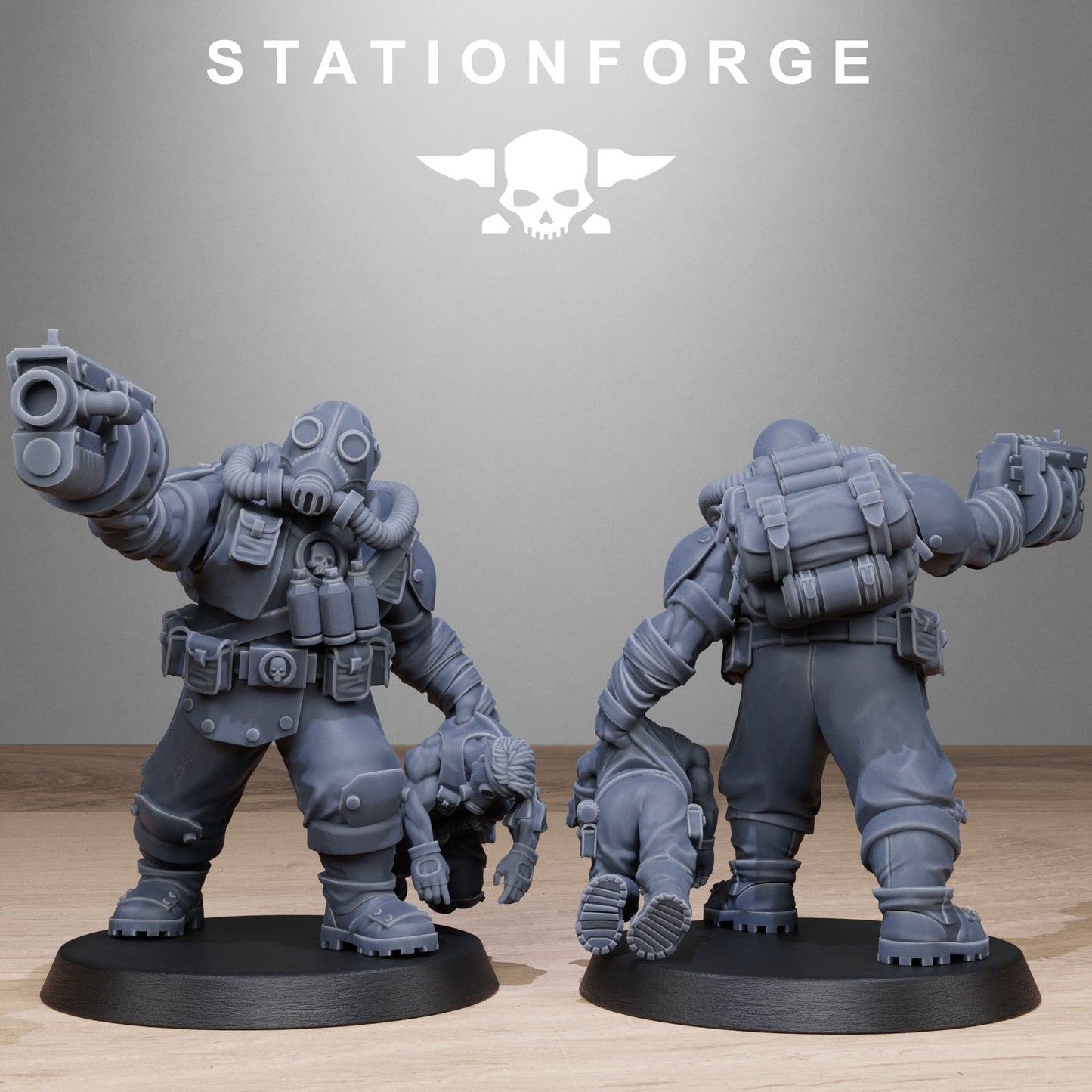 Imperial Ogres of the Grim Guard x 10, Death Division, Jungle Mutant Korps