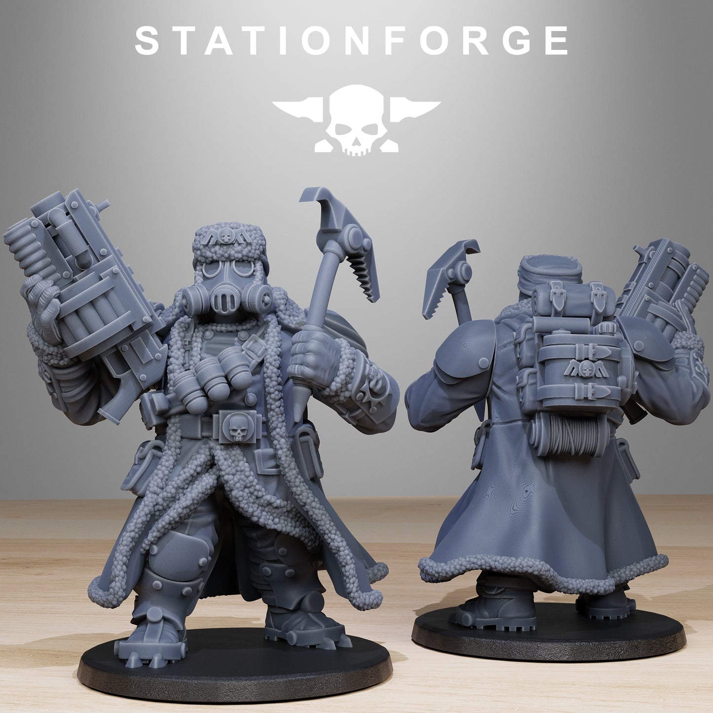 Imperial Ogres of the Grim Guard x 10, Death Division, Frostwatch Mutant Korps