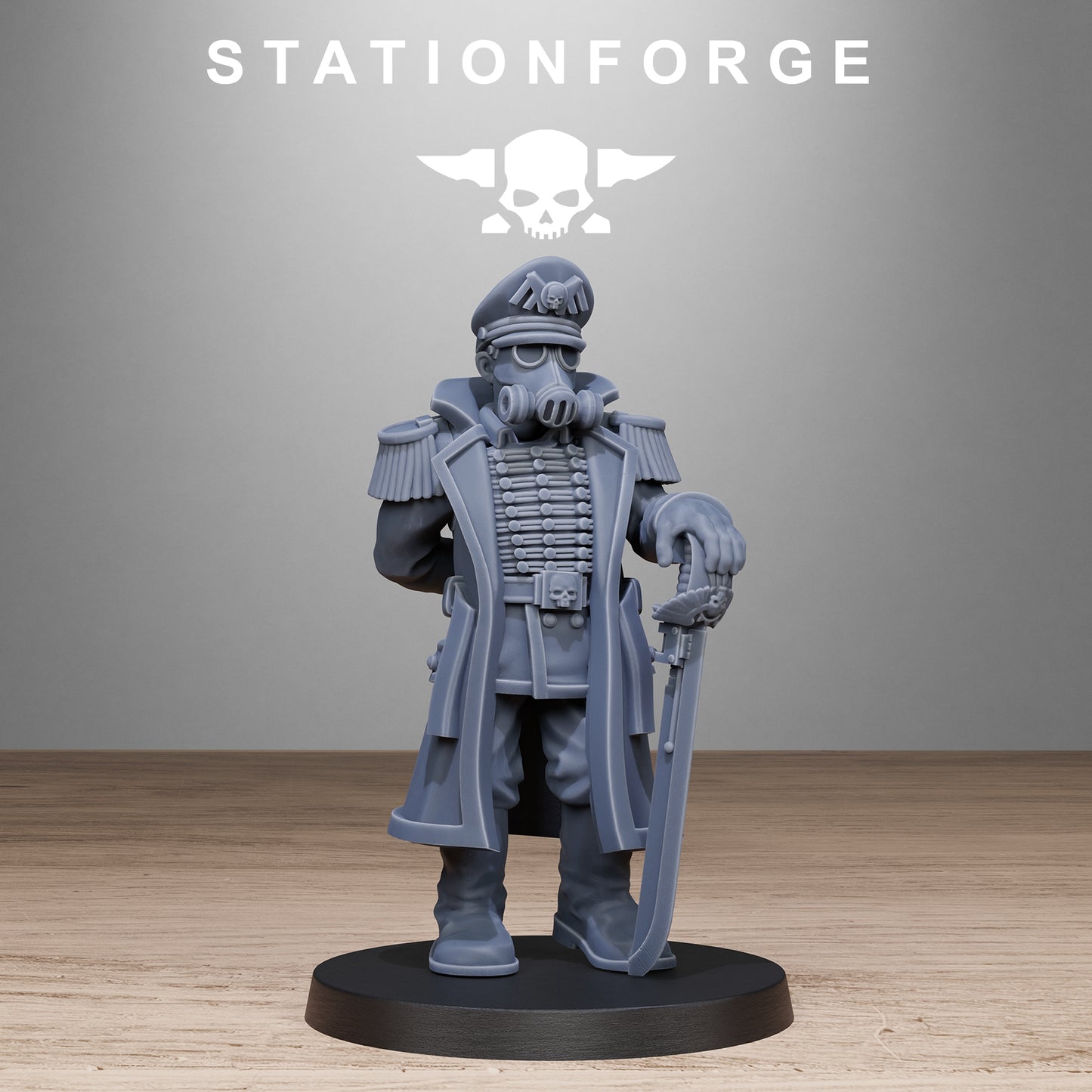 Imperial Officer of the Grim Guard x 1, Commissar Division, Command Korps 4