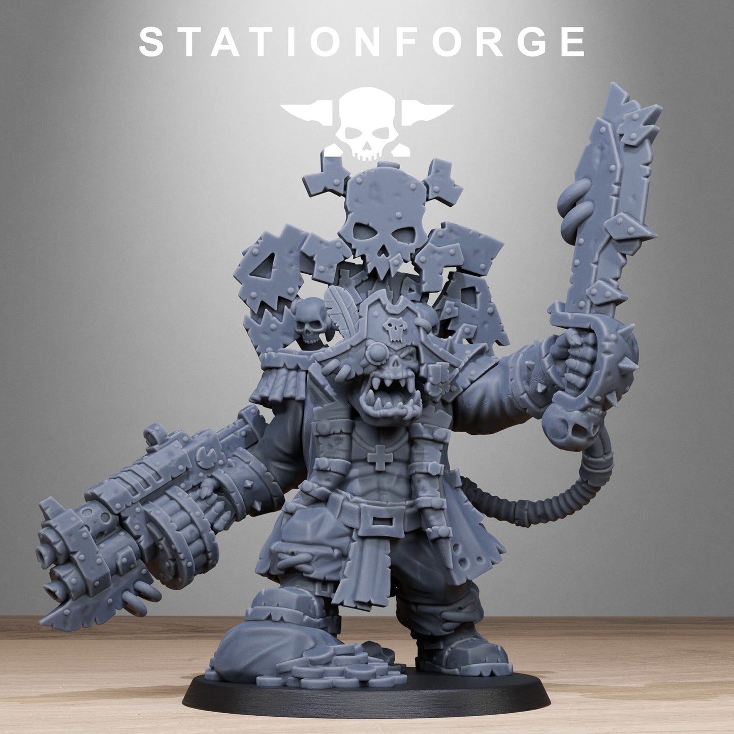 Orkaz Pirate Boss, Captain Badrock, Stationforge