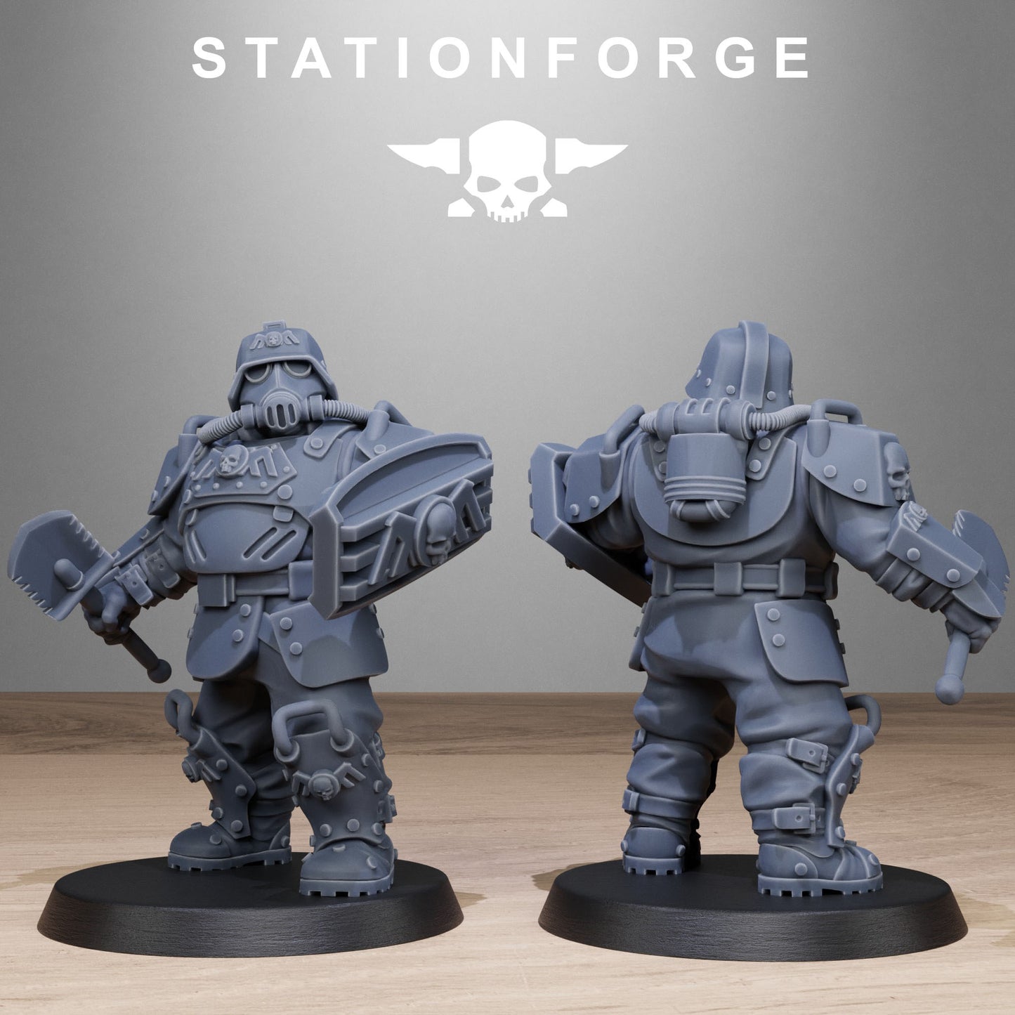 Imperial Ogres of the Grim Guard x 10, Death Division, Armoured Mutant Korps